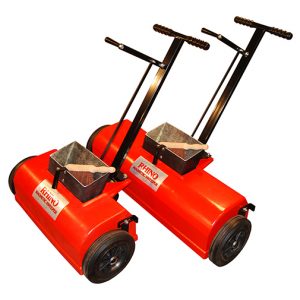 Industrial magnetic sweepers for shot blasting